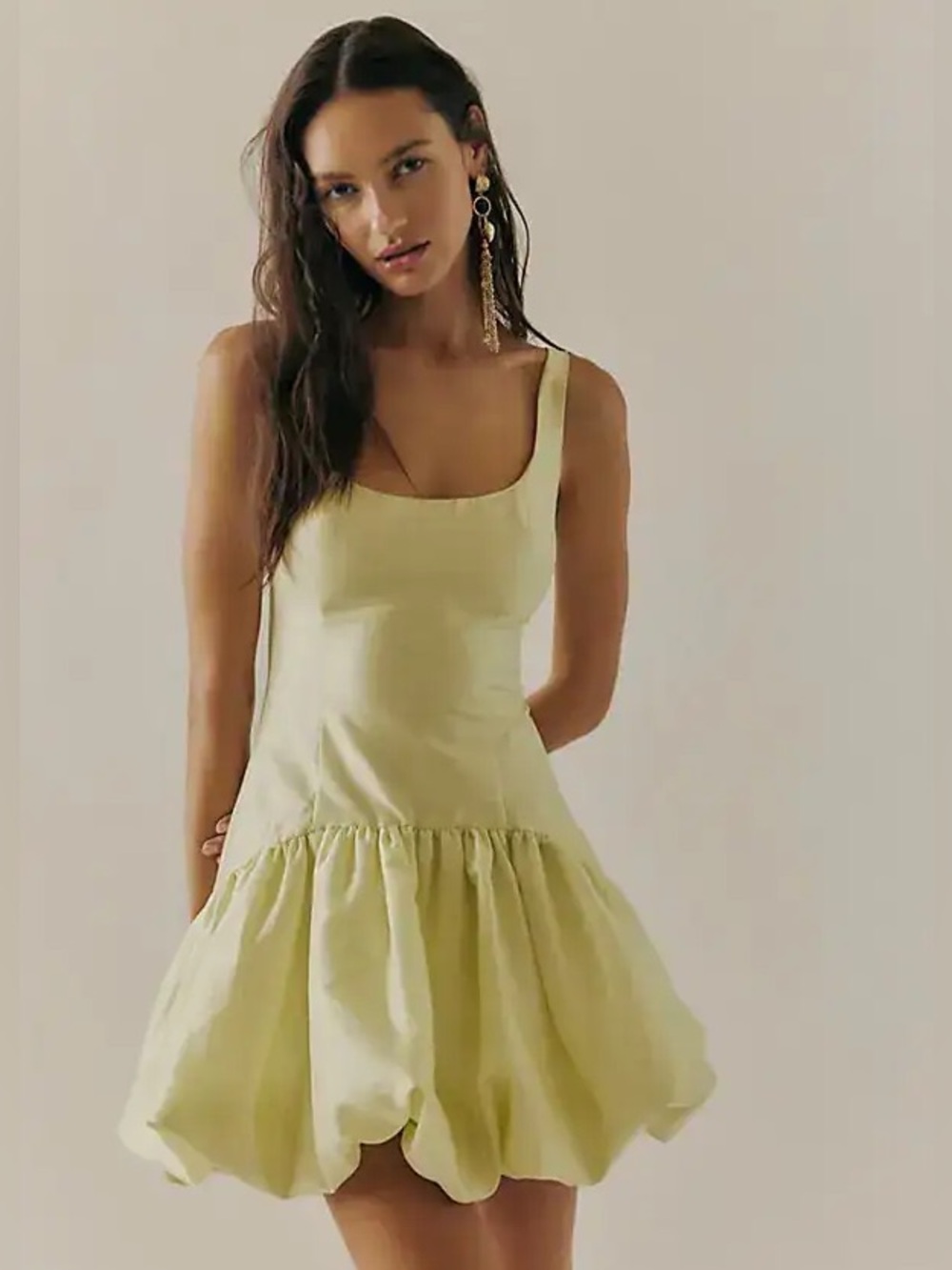 Hutch The Ridge Mini Dress in Green Essence